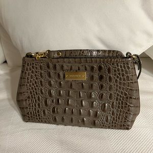 Brahmin Purse gray alligator style.